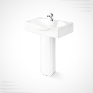 Charlie Basin Pedestal – White