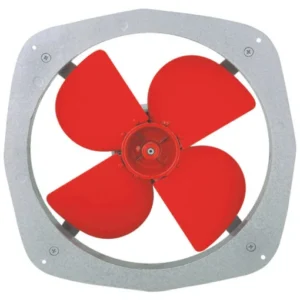 Metal Exhaust (Square) – Red Silver 10″